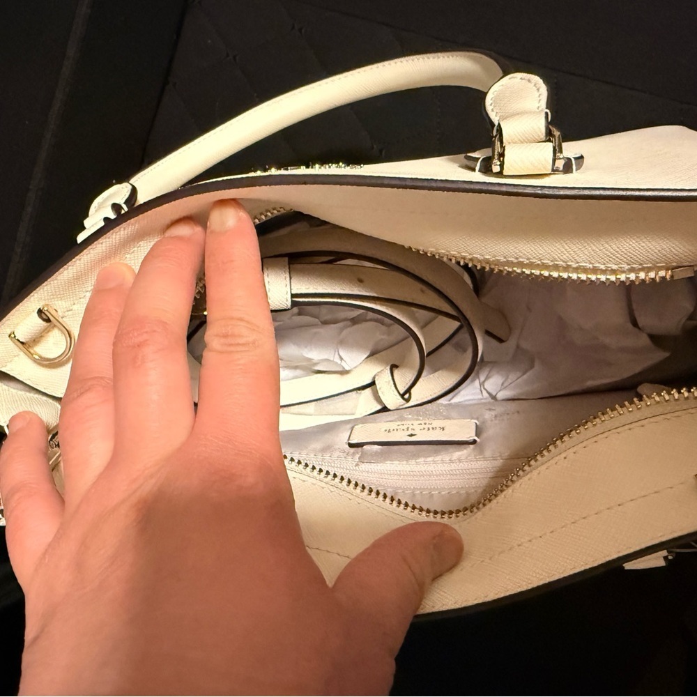Kate Spade Elegant Cream Satchel - Picture 3 of 6